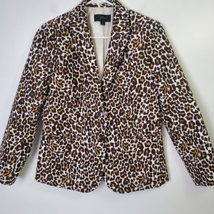 J. Crew Animal Print Blazer